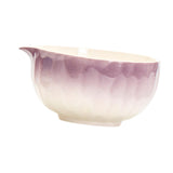 Maxbell Matcha Bowl with Spout Handcrafted Home Making Tools Tea Bowl for Tea Lovers Purple
