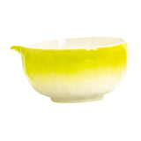 Maxbell Matcha Bowl with Spout Handcrafted Home Making Tools Tea Bowl for Tea Lovers Yellow