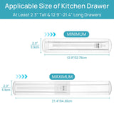 Maxbell Drawer Divider Organizer for Clothes Keep Tidy for Makeup Toiletries Dresser 32.7cmx5.9cm