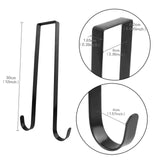 Maxbell Wreath Hanger for Front Door over The Door Hanger Hook for Party Decorations Black