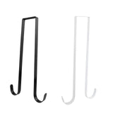 Maxbell Wreath Hanger for Front Door over The Door Hanger Hook for Party Decorations Black