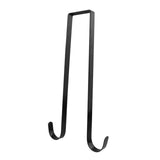 Maxbell Wreath Hanger for Front Door over The Door Hanger Hook for Party Decorations Black