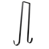 Maxbell Wreath Hanger for Front Door over The Door Hanger Hook for Party Decorations Black