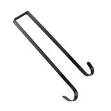 Maxbell Wreath Hanger for Front Door over The Door Hanger Hook for Party Decorations Black