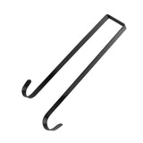 Maxbell Wreath Hanger for Front Door over The Door Hanger Hook for Party Decorations Black