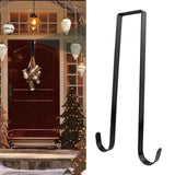 Maxbell Wreath Hanger for Front Door over The Door Hanger Hook for Party Decorations Black