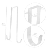 Maxbell Wreath Hanger for Front Door over The Door Hanger Hook for Party Decorations White