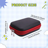 Maxbell Hard EVA Travel Case Headphone Shockproof Earbud Multifunctional Storage Bag Red