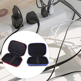 Maxbell Hard EVA Travel Case Headphone Shockproof Earbud Multifunctional Storage Bag Red