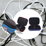 Maxbell Hard EVA Travel Case Headphone Shockproof Earbud Multifunctional Storage Bag Red