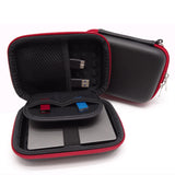 Maxbell Hard EVA Travel Case Headphone Shockproof Earbud Multifunctional Storage Bag Red