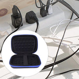 Maxbell Hard EVA Travel Case Headphone Shockproof Earbud Multifunctional Storage Bag Blue