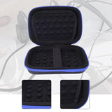 Maxbell Hard EVA Travel Case Headphone Shockproof Earbud Multifunctional Storage Bag Blue