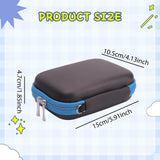 Maxbell Hard EVA Travel Case Headphone Shockproof Earbud Multifunctional Storage Bag Blue