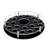 Maxbell Shot Glass Tray Holder Acrylic Beer Wine Glass Display Rack for Bar Home Rum