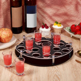Maxbell Shot Glass Tray Holder Acrylic Beer Wine Glass Display Rack for Bar Home Rum