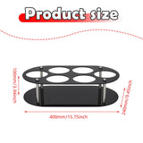 Maxbell Water Bottle Organizer Space Saving Cup Holder for 20 30 40oz Pantry Kitchen Black