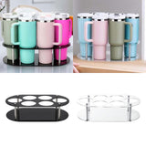 Maxbell Water Bottle Organizer Space Saving Cup Holder for 20 30 40oz Pantry Kitchen Black