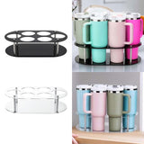 Maxbell Water Bottle Organizer Space Saving Cup Holder for 20 30 40oz Pantry Kitchen Black