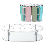 Maxbell Water Bottle Organizer Space Saving Cup Holder for 20 30 40oz Pantry Kitchen Clear
