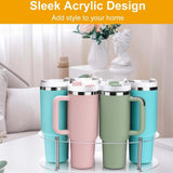 Maxbell Water Bottle Organizer Space Saving Cup Holder for 20 30 40oz Pantry Kitchen Clear