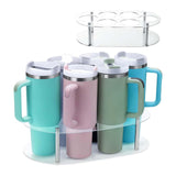 Maxbell Water Bottle Organizer Space Saving Cup Holder for 20 30 40oz Pantry Kitchen Clear