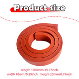Maxbell Silicone Seal Strip Weather Stripping for Tool Box Sports Equipment Wardrobe 20mm