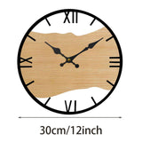 Maxbell Wall Clock Versatile Minimalist Silent Elegant Decor for Home Kitchen Office Diameter 12inch