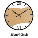 Maxbell Wall Clock Versatile Minimalist Silent Elegant Decor for Home Kitchen Office Diameter 10inch