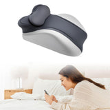 Maxbell Memory Cotton Bed Wedge Pillow Simple for Side Sleeping Watching Movies Gray