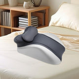 Maxbell Memory Cotton Bed Wedge Pillow Simple for Side Sleeping Watching Movies Gray