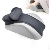 Maxbell Memory Cotton Bed Wedge Pillow Simple for Side Sleeping Watching Movies Gray