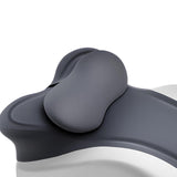 Maxbell Memory Cotton Bed Wedge Pillow Simple for Side Sleeping Watching Movies Gray