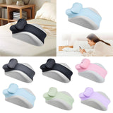 Maxbell Memory Cotton Bed Wedge Pillow Simple for Side Sleeping Watching Movies Gray