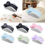 Maxbell Memory Cotton Bed Wedge Pillow Simple for Side Sleeping Watching Movies Gray