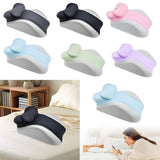 Maxbell Memory Cotton Bed Wedge Pillow Simple for Side Sleeping Watching Movies Gray