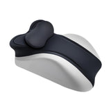 Maxbell Memory Cotton Bed Wedge Pillow Simple for Side Sleeping Watching Movies Black