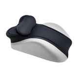 Maxbell Memory Cotton Bed Wedge Pillow Simple for Side Sleeping Watching Movies Black