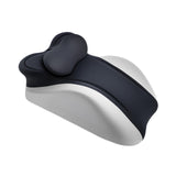 Maxbell Memory Cotton Bed Wedge Pillow Simple for Side Sleeping Watching Movies Black