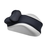 Maxbell Memory Cotton Bed Wedge Pillow Simple for Side Sleeping Watching Movies Black