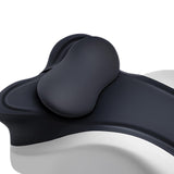 Maxbell Memory Cotton Bed Wedge Pillow Simple for Side Sleeping Watching Movies Black