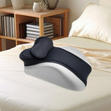 Maxbell Memory Cotton Bed Wedge Pillow Simple for Side Sleeping Watching Movies Black