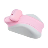 Maxbell Memory Cotton Bed Wedge Pillow Simple for Side Sleeping Watching Movies Pink