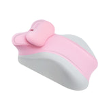 Maxbell Memory Cotton Bed Wedge Pillow Simple for Side Sleeping Watching Movies Pink