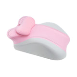 Maxbell Memory Cotton Bed Wedge Pillow Simple for Side Sleeping Watching Movies Pink