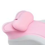 Maxbell Memory Cotton Bed Wedge Pillow Simple for Side Sleeping Watching Movies Pink