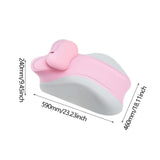 Maxbell Memory Cotton Bed Wedge Pillow Simple for Side Sleeping Watching Movies Pink