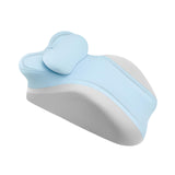 Maxbell Memory Cotton Bed Wedge Pillow Simple for Side Sleeping Watching Movies Blue