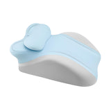 Maxbell Memory Cotton Bed Wedge Pillow Simple for Side Sleeping Watching Movies Blue