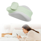 Maxbell Memory Cotton Bed Wedge Pillow Simple for Side Sleeping Watching Movies Green